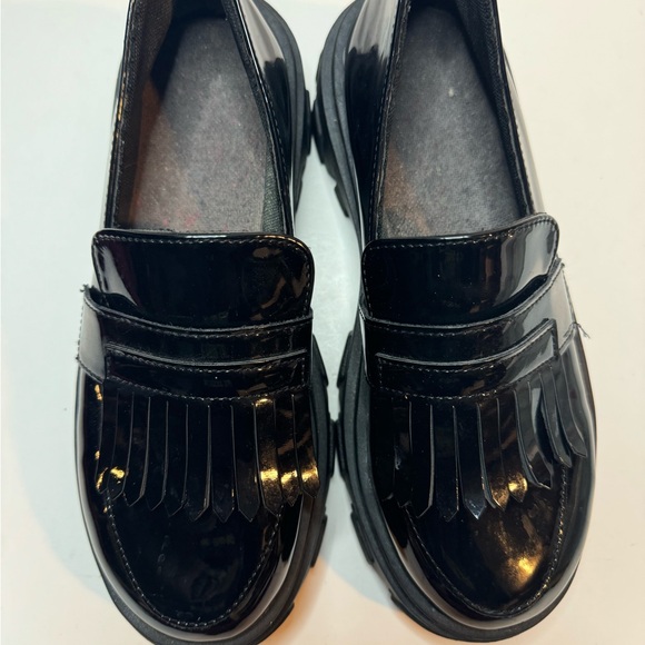 Black Patent Leather Loafers - Picture 2 of 7